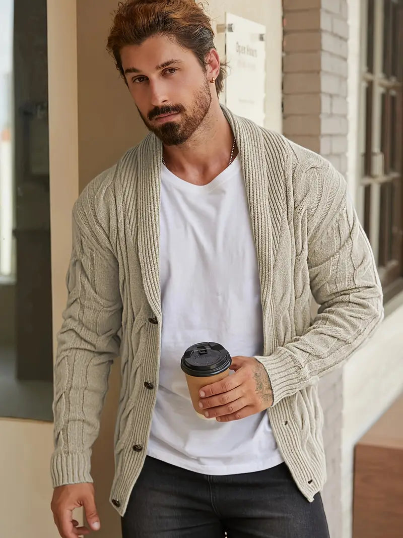 Men's Casual Knitted Cardigan